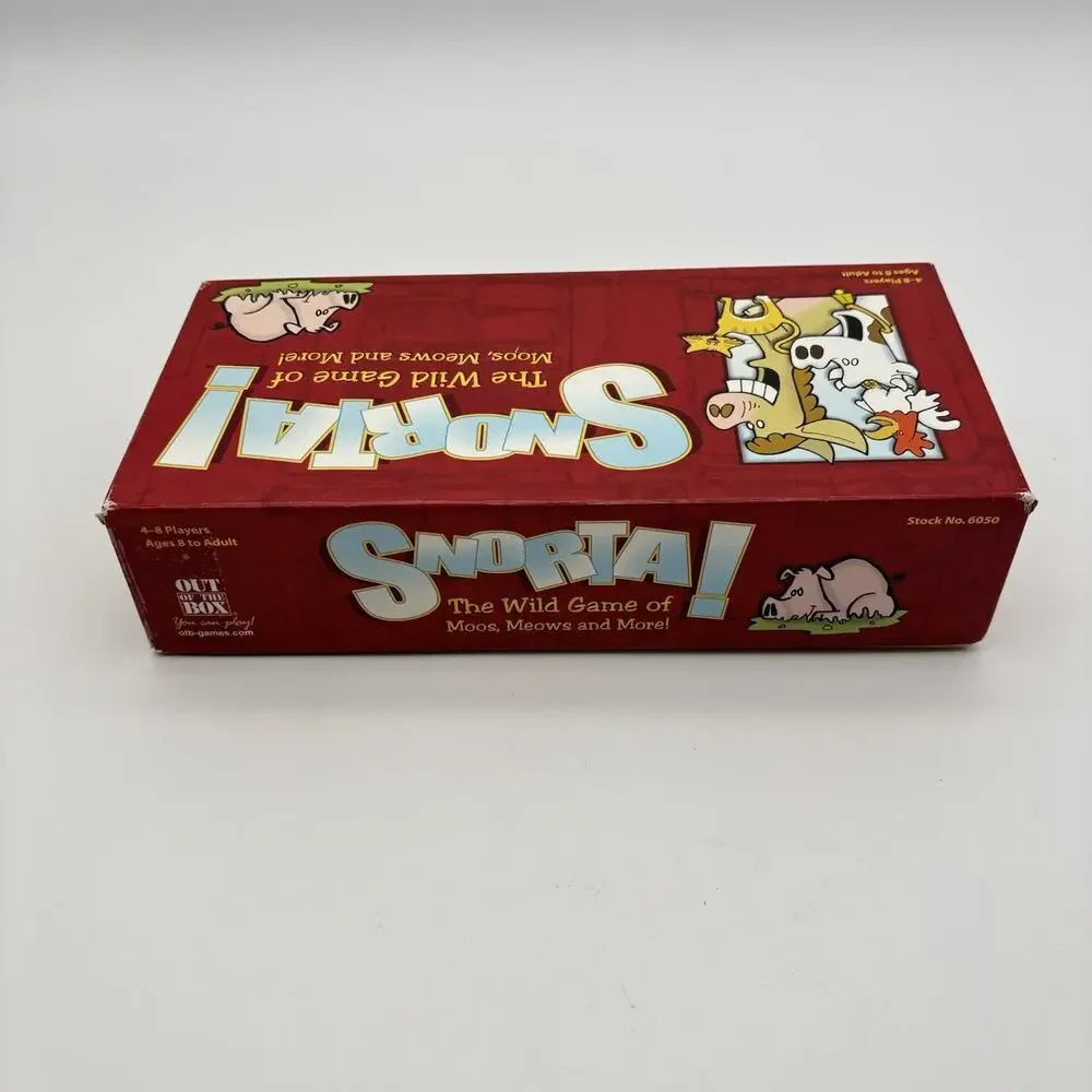 Snorta The Wild Game of Moos Meows & More 2004 VG Condition. 2 Pieces Missing